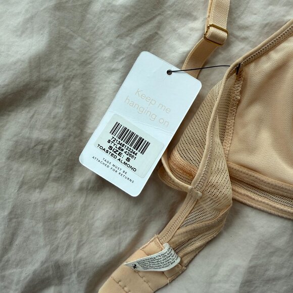 LIVELY Mesh Trim Bralette in Toasted Almond NWT - Picture 8 of 11